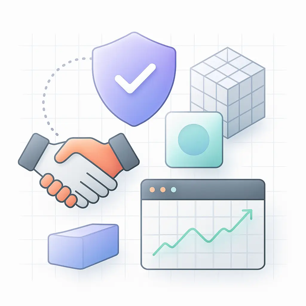 Abstract geometric insurance illustration